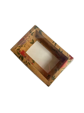 6 CAVITY BROWN FLORAL BOX